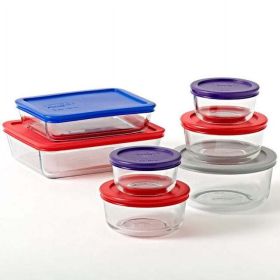 Simply Store Glass Storage Container Set with Lids, 14 Piece