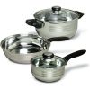 Value Lybra 32 Piece Kitchen Cookware Combination Set, Stainless Steel