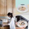 Clear Microwave Splash Cover, 1 Piece Transparent Microwave Food Cover, Reusable Heat Resistant Multi-function Food Cover, Kitchen Utensils & Gadgets,