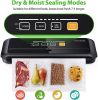 KOIOS Vacuum Sealer Machine, 86Kpa Automatic Vacuum Air food sealer/Built-in Cutter Starter Kit, Dry & Moist Food Preservation Modes, Pulse Function,