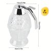 1pc Honey Dispenser; No Drip Maple Syrup Dispenser; Honey Comb Shaped Honey Pot; Honey Jar With Storage Stand; 8oz Capacity