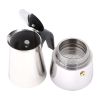 Any Morning Stovetop Espresso Maker Stainless Steel Percolator Coffee Pot 300 ml