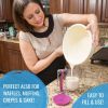 Pancake Batter Dispenser - Kitchen Must Have Tool for Perfect Pancakes, Cupcake, Waffle, Muffin Mix, Crepe & Cake - Easy Pour Baking Supplies for Grid