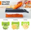 Vegetable Chopper, Pro Onion Chopper, Multifunctional 13 In 1 Food Chopper, Kitchen Vegetable Slicer Dicer Cutter,Veggie Chopper With 8 Blades,Carrot