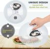 Clear Microwave Splash Cover, 1 Piece Transparent Microwave Food Cover, Reusable Heat Resistant Multi-function Food Cover, Kitchen Utensils & Gadgets,