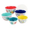 10-Piece Melamine Mixing Bowl Set, Fancy Flourish