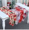 180x35cm Christmas Table Runner Cloth Merry Christmas Decoration for Home Tablecloth Xmas Ornament Navidad Natal New Year Gift